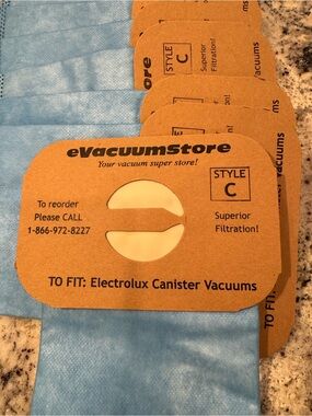 Electrolux Canister Vacuum Bags - Set of 9